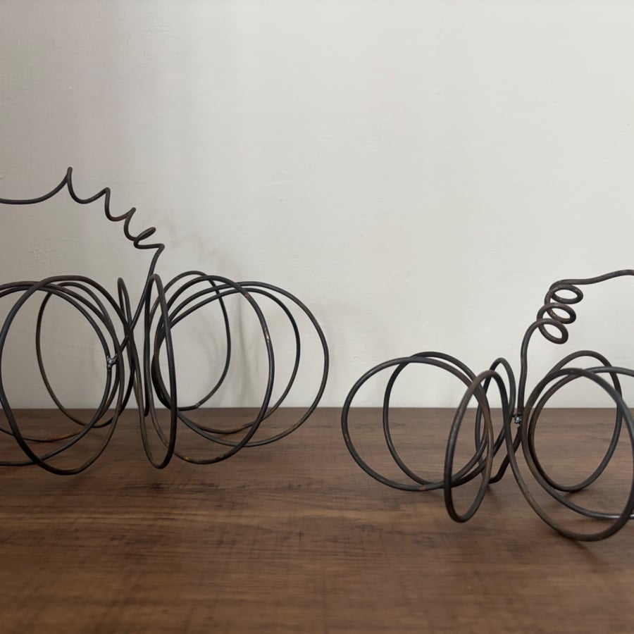 Handmade Wire Pumpkin 