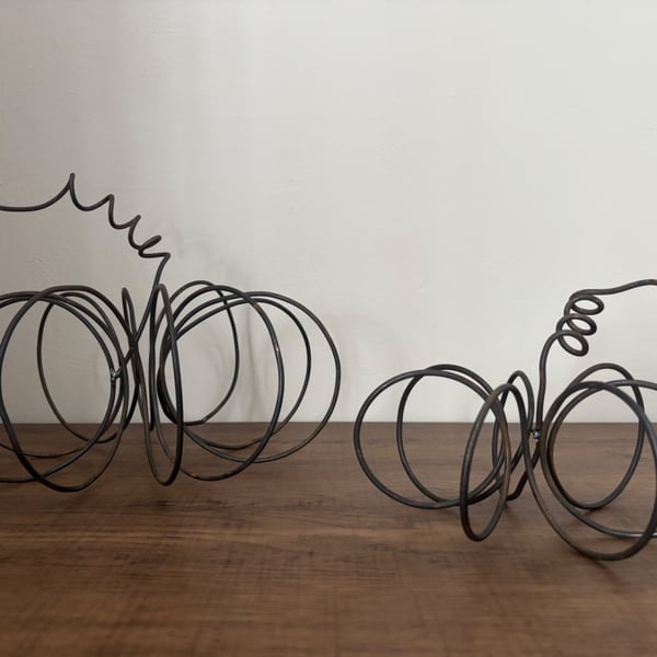 Handmade Wire Pumpkin 