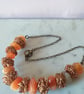 SALE - HALF PRICE - ORANGE NUGGET NECKLACE  -    FREE UK POSTAGE - Image 3