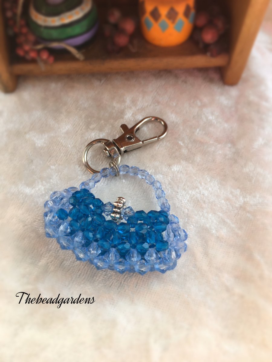 Blue bag charm 