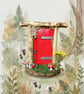 Handcrafted driftwood fairy door.
