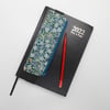 Pencil case to attach to a diary journal notebook William Morris fabric