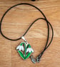 Wooden Snowdrop Necklace – Hand Painted & Folksy - Image 2