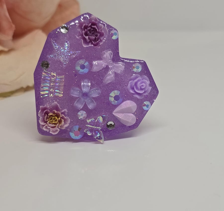Handmade Resin Fidget Toy Sensory Stimming Tool with Charms