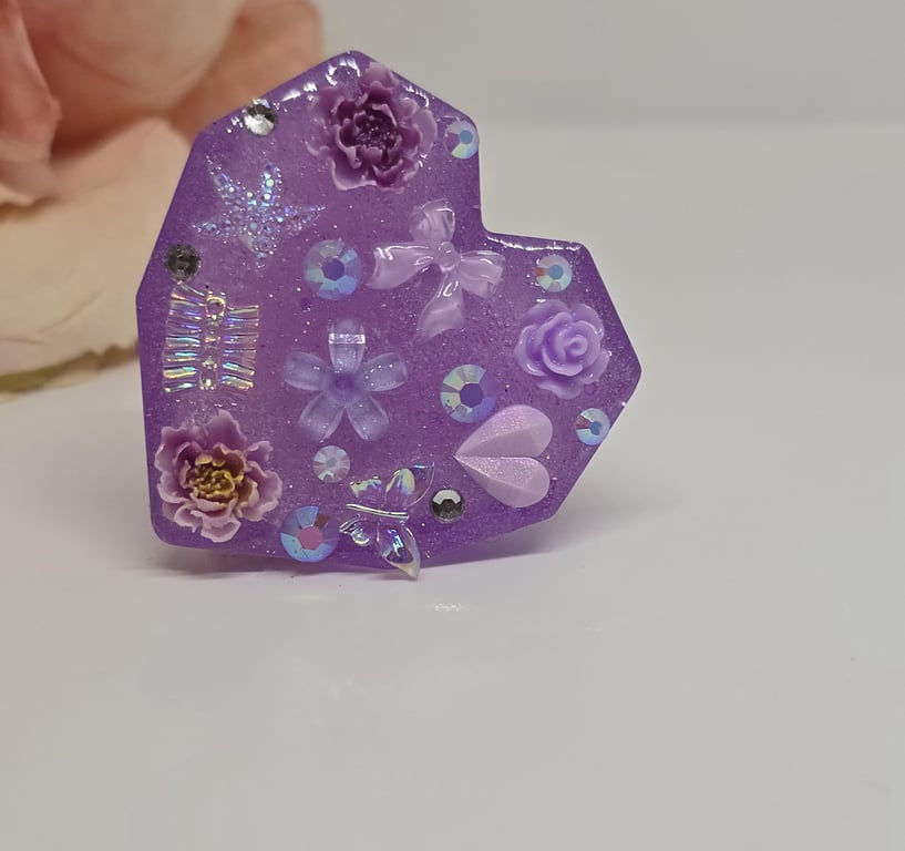Handmade Resin Fidget Toy Sensory Stimming Tool with Charms