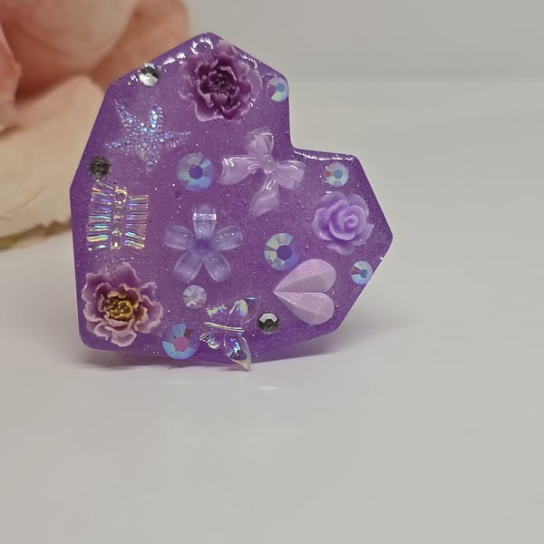 Handmade Resin Fidget Toy Sensory Stimming Tool with Charms