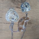 Original Mouse Painting on Reclaimed and Repurposed Wood