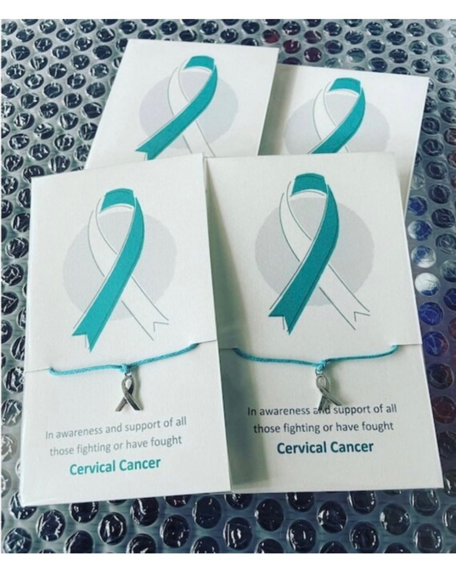 Cervical cancer awareness wish bracelet bundle x6 gift set 6 bracelets 
