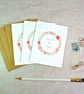 Set of 3 Meadow Circle Mini Notecards - Just To Say - Image 3