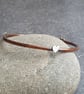 Copper heart bangle, 7th anniversary gift, Romantic jewellery - Image 3
