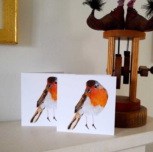 Robin Christmas cards 5x5inch Christmas Greeting cards