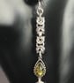 Green Amber Sterling Silver Earrings - Image 9
