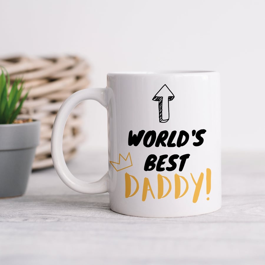 World's Best Daddy Mug Father's Day Gift Cute Personalised Mug For Dad For Him
