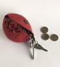 Pod purse: Felted wool purse - red - Image 6
