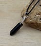 Wire wrapped Black Obsidian pendant. Reiki jewelry - Image 3
