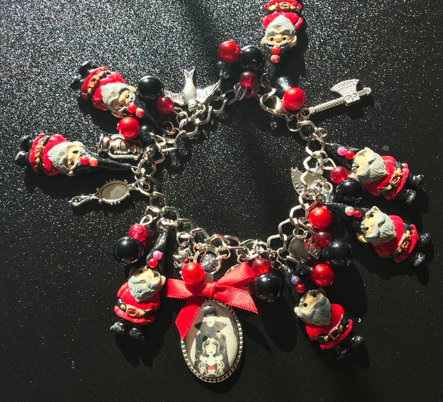 Snow White inspired charm bracelet