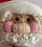 Large Needlefelted Father Christmas bauble - Image 2