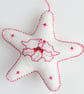 Wool Felt hand embroidered star shaped Christmas decorations - Image 3