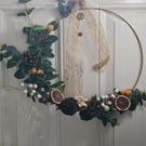 Beautiful Christmas Hoop Wreath 