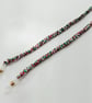 Cotton Cord in Welsh Colours, Glasses Chain or Earplug Strap - Image 2
