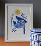Birds Nest, Limited Edition Linocut, Original Print by Giuliana Lazzerini - Image 7