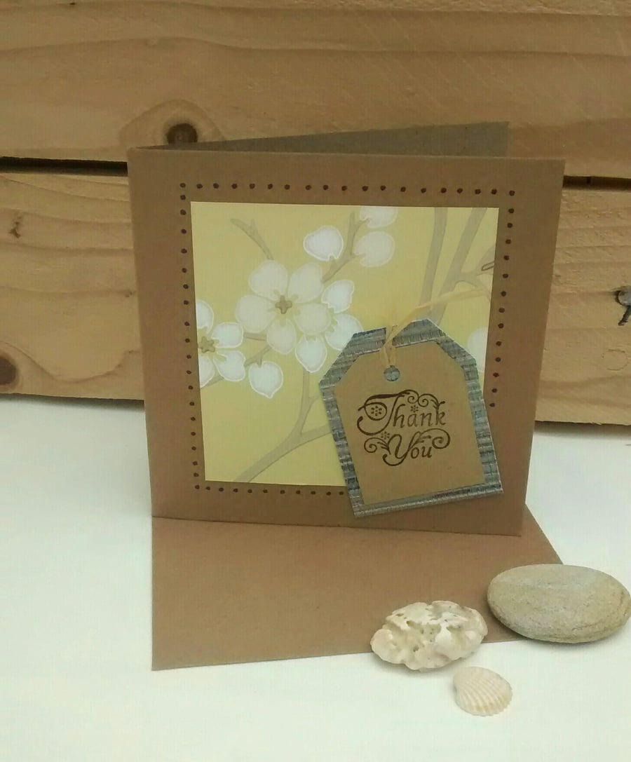 Thank You Card, Handmade 