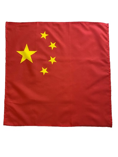 23" x 23" 59 x 59 cm China Chinese Flag Bandana Head Scarf Neck Tie