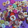 Christmas Button Mix Bargain Bundle 50 Buttons for Christmas Crafts