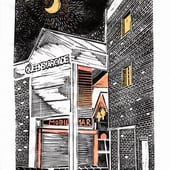 Woodcut and linocut prints by John Freeman