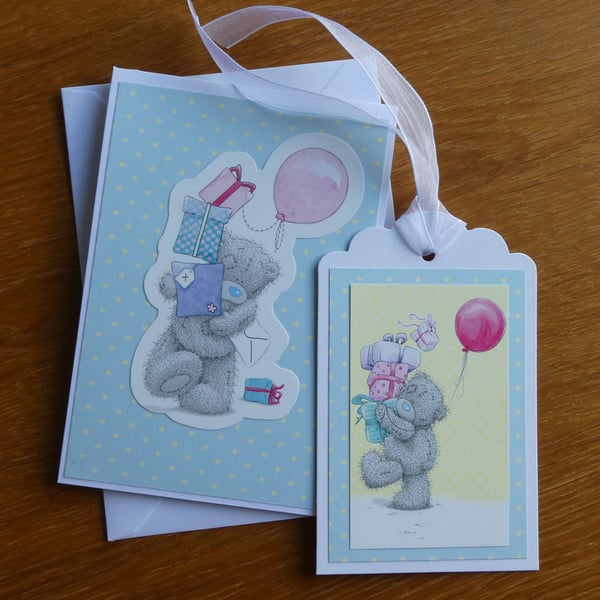 Tatty Teddy Card Gift Tag Set Birthday Folksy