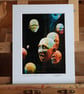 Archival Print of Iconic Kelvingrove Art Gallery Glasgow Head Sculpture mounted 