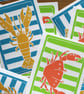 Seaside Stripes Crab Card - Image 6