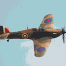 Hurricane UP-W (plane) cross stitch kit