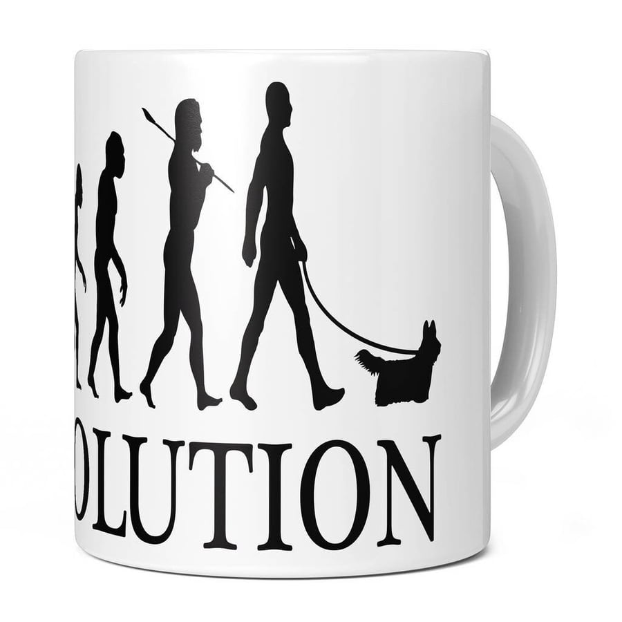 Skye Terrier Evolution 11oz Coffee Mug Cup - Perfect Birthday Gift for Him or He