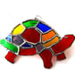 Tortoise Suncatcher Stained Glass Handmade Rainbow 036 Turtle 