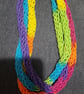  woollen rainbow necklace scarf - Image 1