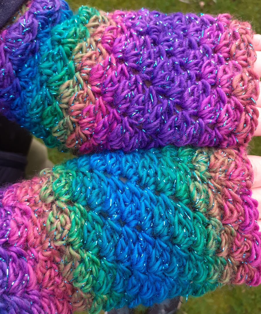 Crochet Fingerless Gloves 