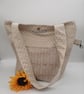 Large Tote bag with pockets in cream.  - Image 4