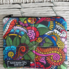 Bright multicoloured Quilted Coin Purse