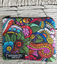 Bright multicoloured Quilted Coin Purse - Image 1