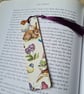 Bunny rabbit woodland bookmark decoupage with tassel