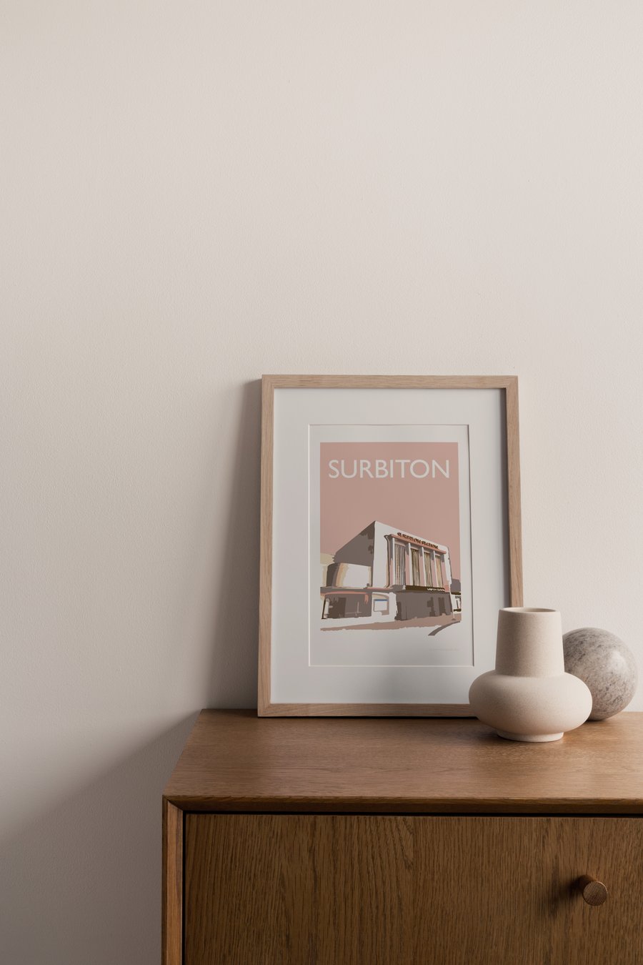 Surbiton, London, UK Giclee Travel Poster