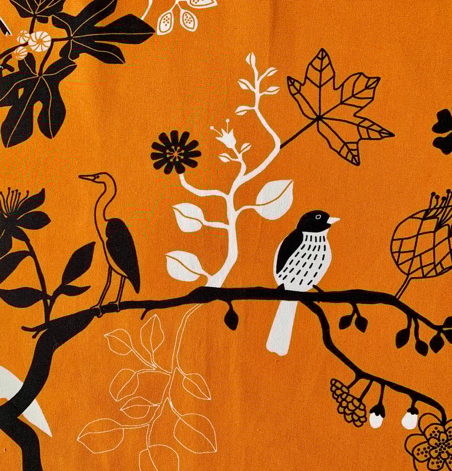 Orange Bird IKEA 2007 Nearly Vintage Fabric Lampshade option 