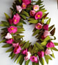 Felt Tulip Garland: Spring Home Decor - Image 1