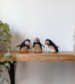 Handmade Paper Puffins, Art for Booklovers, Handmade Nature Inspired Joy Gift - Image 3