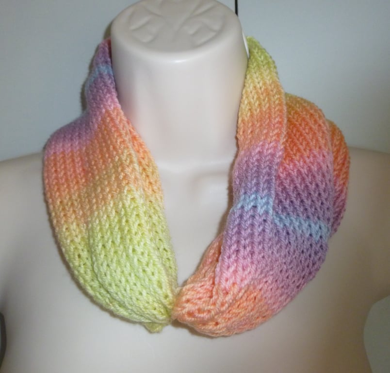 machine knitted cowl,neck warmer ( ref FA 512 M5 )