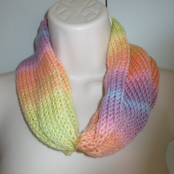 machine knitted cowl,neck warmer ( ref FA 512 M5 )