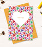 Rainbow Valentine's Pride Card – Only You Hearts with Colourful Envelope - Image 6