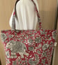 Indira Elephant zippered tote bag, Handmade in the UK