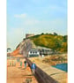 The View from Mount Batten Pier Plymouth  Original Watercolour Painting Mounted - Image 1